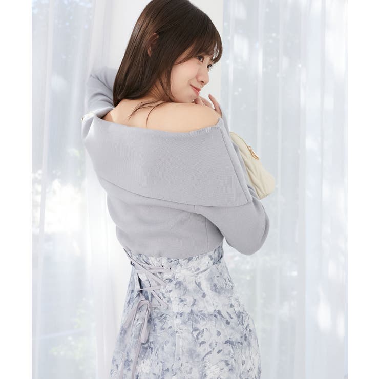 フラワーオフショルドッキングワンピ | MAJESTIC LEGON  | 詳細画像25 