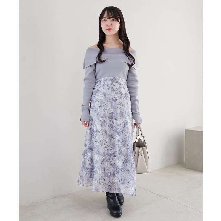 フラワーオフショルドッキングワンピ | MAJESTIC LEGON  | 詳細画像28 