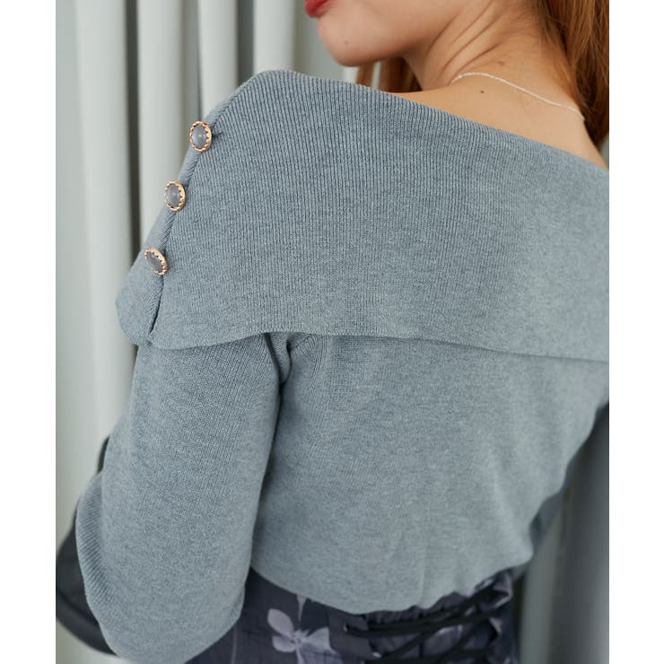 フラワーオフショルドッキングワンピ | MAJESTIC LEGON  | 詳細画像36 