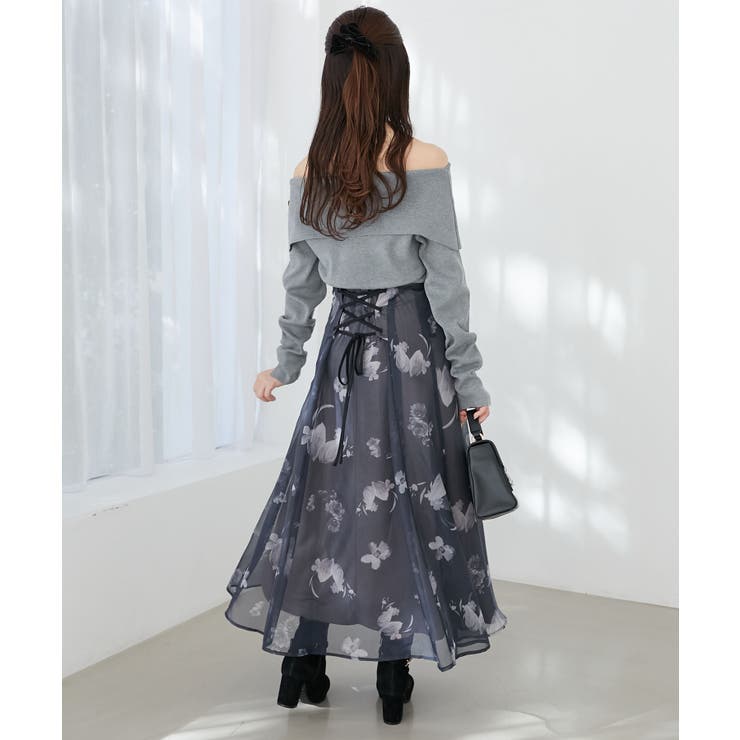 フラワーオフショルドッキングワンピ | MAJESTIC LEGON  | 詳細画像39 