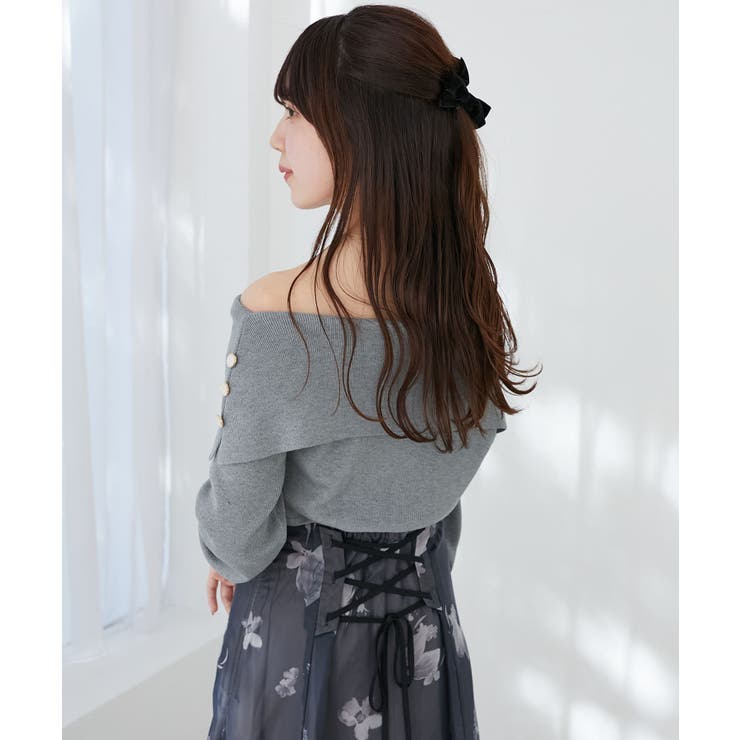 フラワーオフショルドッキングワンピ | MAJESTIC LEGON  | 詳細画像42 