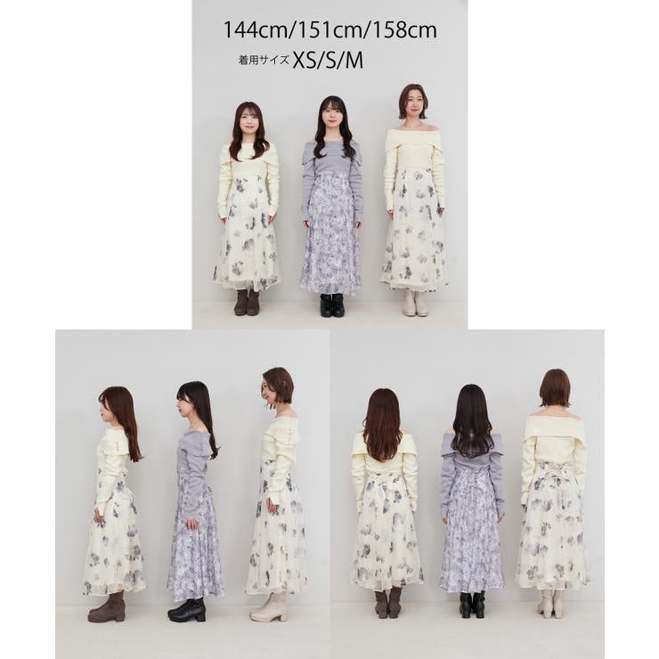 フラワーオフショルドッキングワンピ | MAJESTIC LEGON  | 詳細画像47 