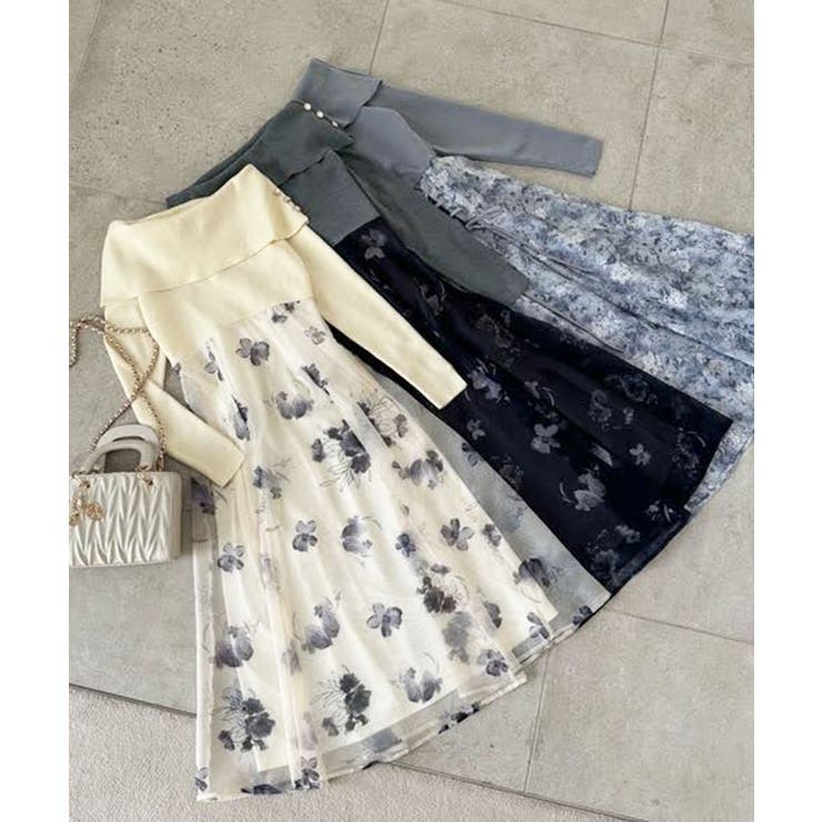 フラワーオフショルドッキングワンピ | MAJESTIC LEGON  | 詳細画像48 