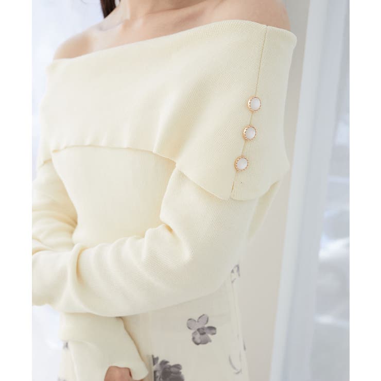 フラワーオフショルドッキングワンピ | MAJESTIC LEGON  | 詳細画像8 