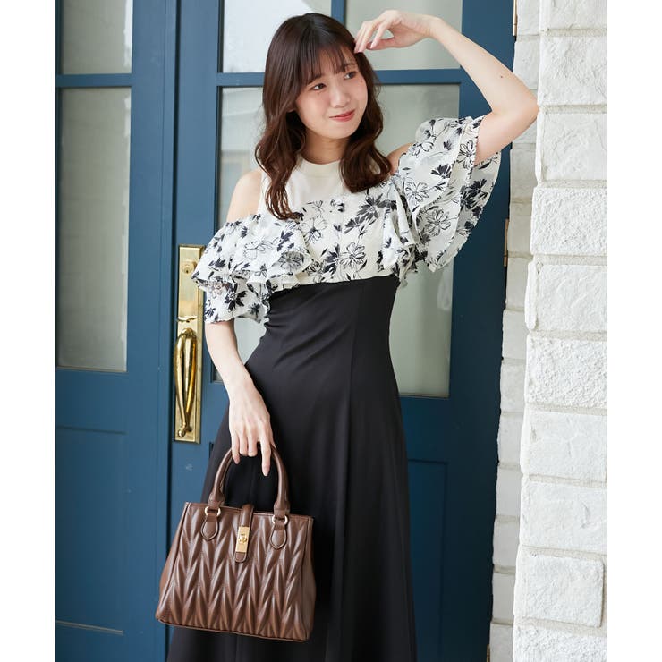 ウエストきゅっとフリルフレアワンピ | MAJESTIC LEGON  | 詳細画像10 