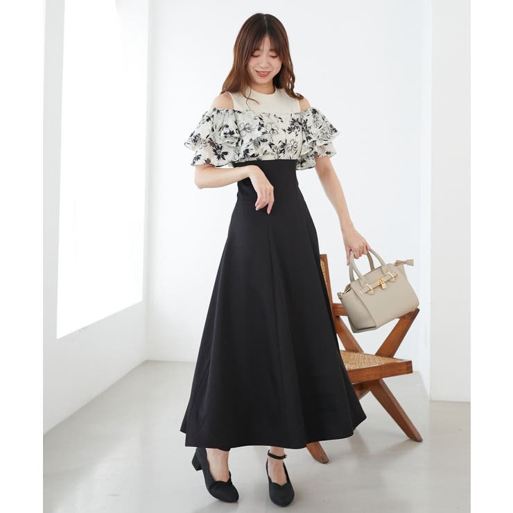 ウエストきゅっとフリルフレアワンピ | MAJESTIC LEGON  | 詳細画像13 