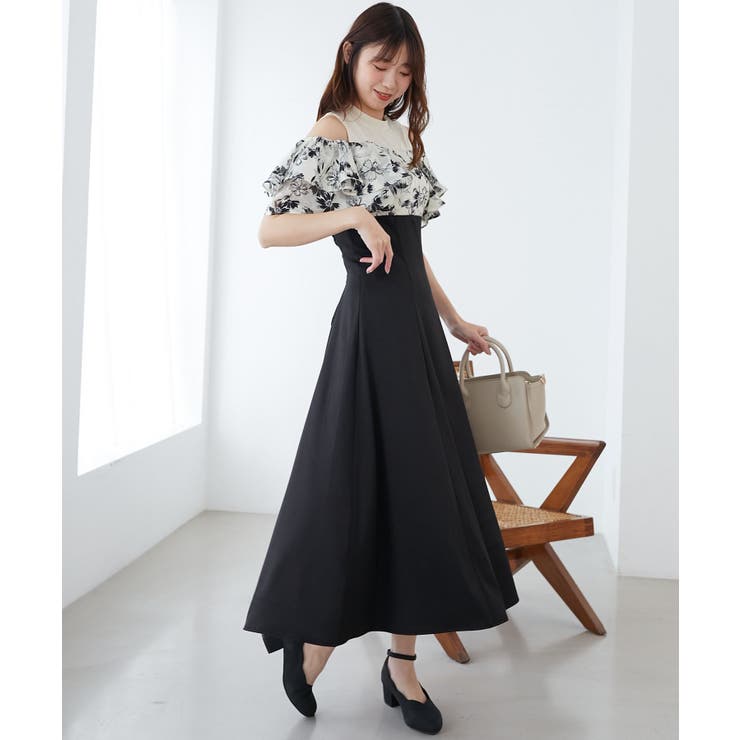 ウエストきゅっとフリルフレアワンピ | MAJESTIC LEGON  | 詳細画像14 