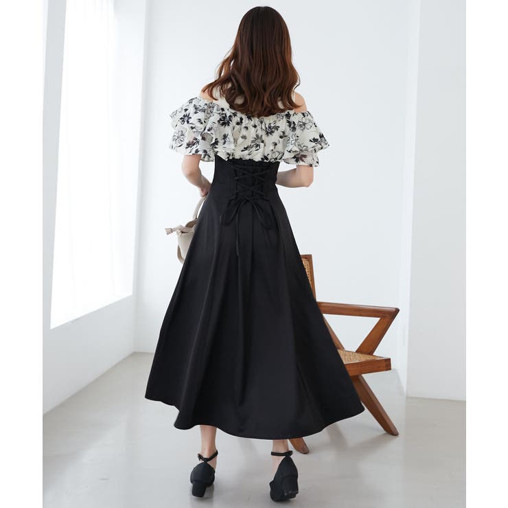 ウエストきゅっとフリルフレアワンピ | MAJESTIC LEGON  | 詳細画像15 