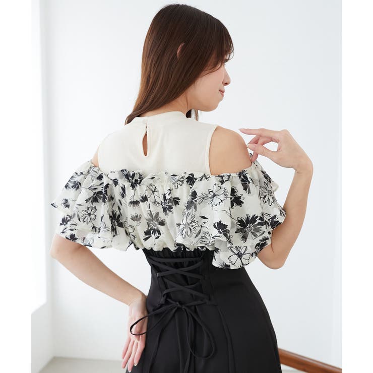 ウエストきゅっとフリルフレアワンピ | MAJESTIC LEGON  | 詳細画像19 