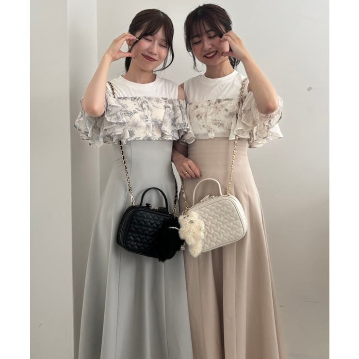 ウエストきゅっとフリルフレアワンピ | MAJESTIC LEGON  | 詳細画像2 