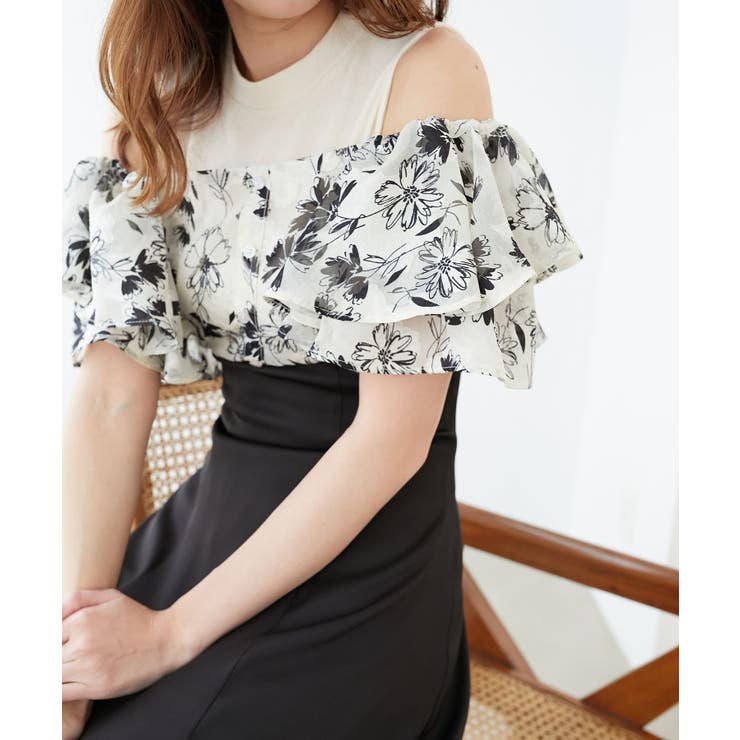 ウエストきゅっとフリルフレアワンピ | MAJESTIC LEGON  | 詳細画像20 