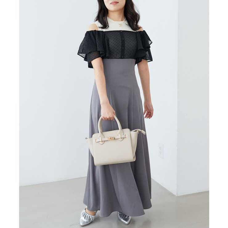 ウエストきゅっとフリルフレアワンピ | MAJESTIC LEGON  | 詳細画像26 