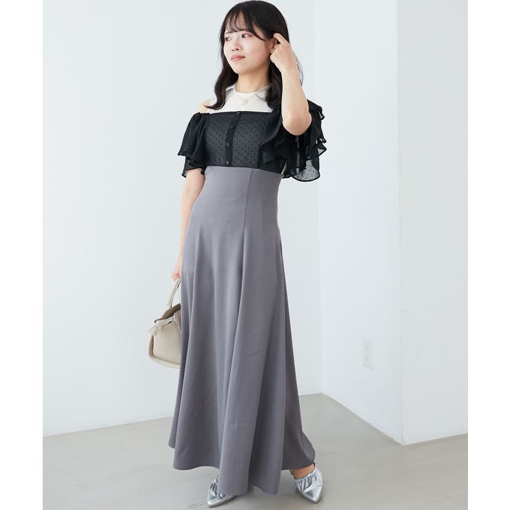 ウエストきゅっとフリルフレアワンピ | MAJESTIC LEGON  | 詳細画像27 