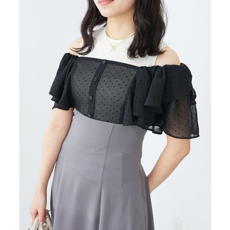 ウエストきゅっとフリルフレアワンピ | MAJESTIC LEGON  | 詳細画像28 