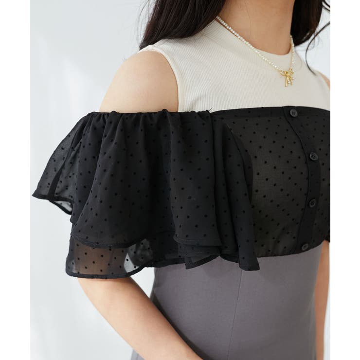 ウエストきゅっとフリルフレアワンピ | MAJESTIC LEGON  | 詳細画像29 