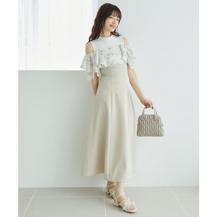 ウエストきゅっとフリルフレアワンピ | MAJESTIC LEGON  | 詳細画像31 