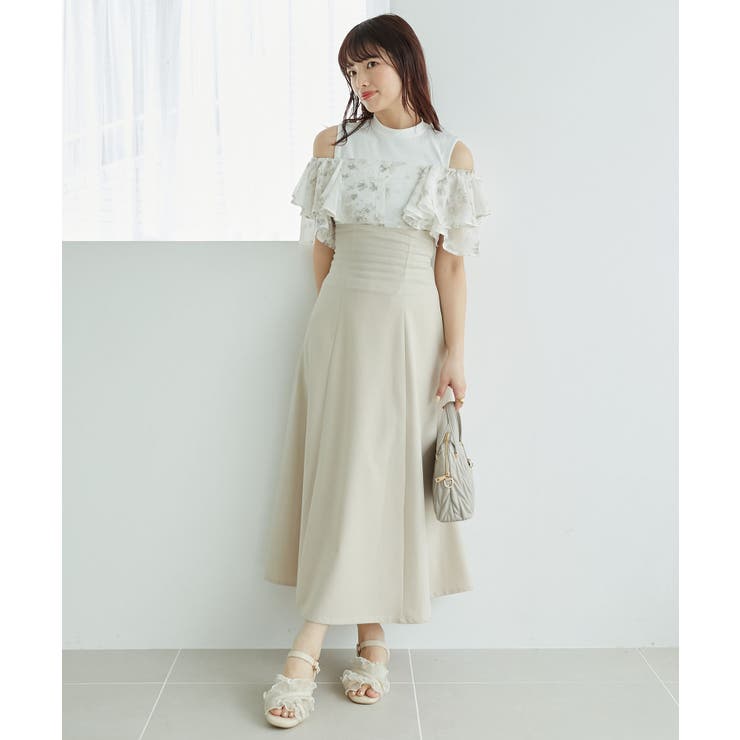 ウエストきゅっとフリルフレアワンピ | MAJESTIC LEGON  | 詳細画像32 