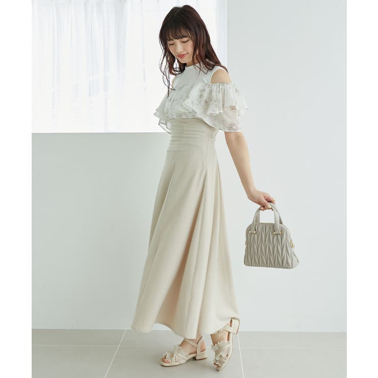 ウエストきゅっとフリルフレアワンピ | MAJESTIC LEGON  | 詳細画像33 