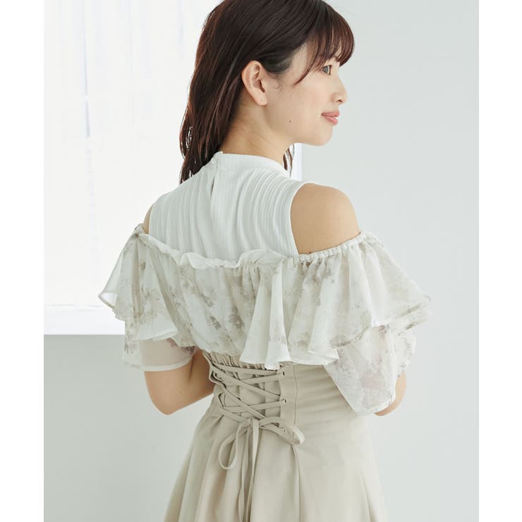 ウエストきゅっとフリルフレアワンピ | MAJESTIC LEGON  | 詳細画像37 