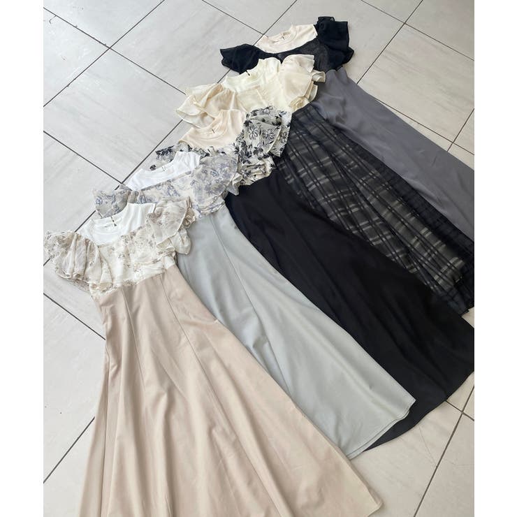 ウエストきゅっとフリルフレアワンピ | MAJESTIC LEGON  | 詳細画像4 