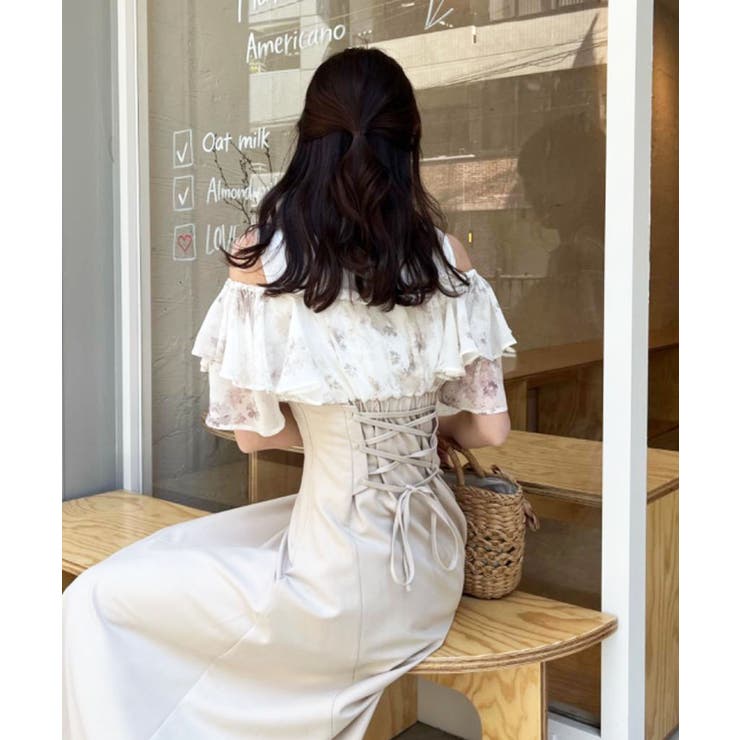 ウエストきゅっとフリルフレアワンピ | MAJESTIC LEGON  | 詳細画像40 