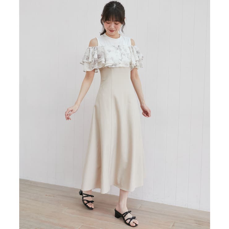 ウエストきゅっとフリルフレアワンピ | MAJESTIC LEGON  | 詳細画像42 