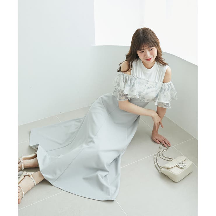 ウエストきゅっとフリルフレアワンピ | MAJESTIC LEGON  | 詳細画像49 