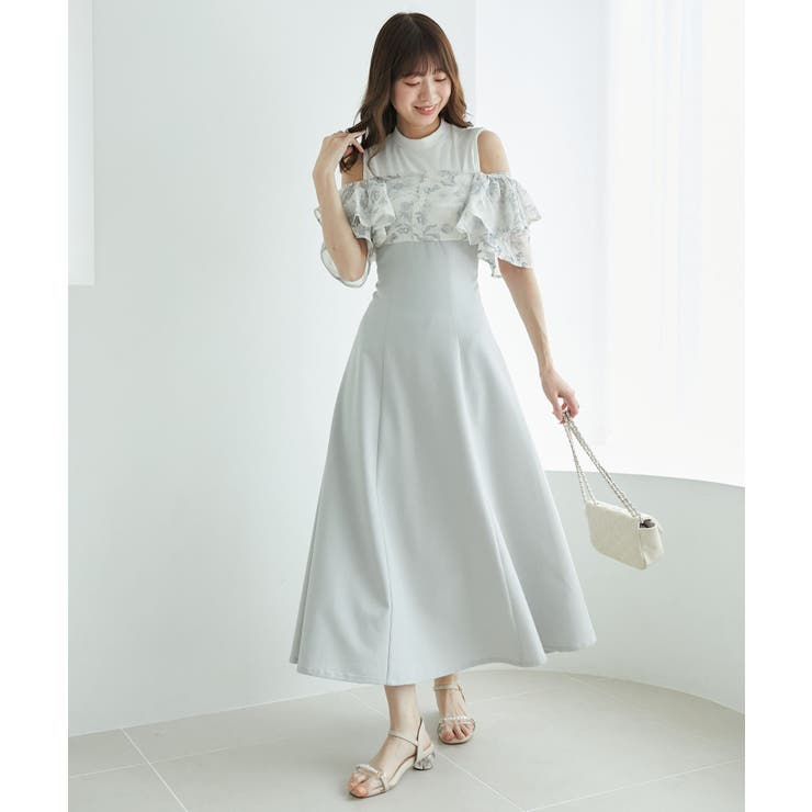 ウエストきゅっとフリルフレアワンピ | MAJESTIC LEGON  | 詳細画像50 