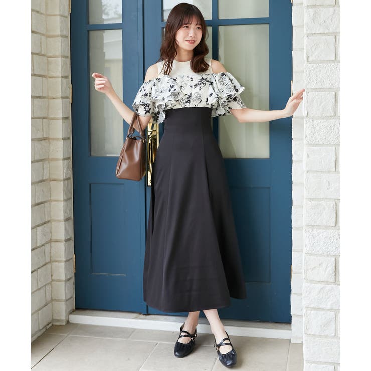 ウエストきゅっとフリルフレアワンピ | MAJESTIC LEGON  | 詳細画像8 