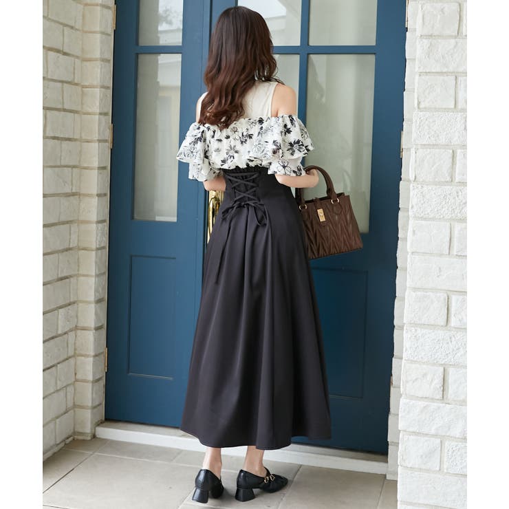 ウエストきゅっとフリルフレアワンピ | MAJESTIC LEGON  | 詳細画像9 