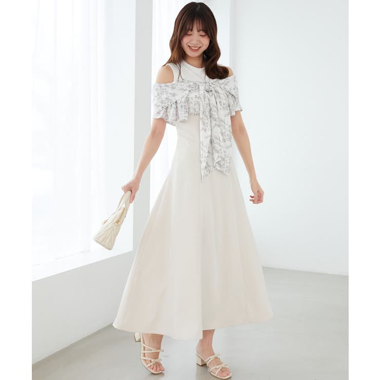 ウエストきゅっとリボンワンピース | MAJESTIC LEGON  | 詳細画像1 