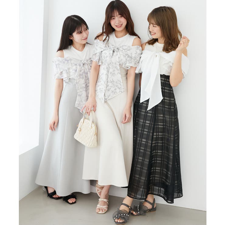 ウエストきゅっとリボンワンピース | MAJESTIC LEGON  | 詳細画像4 