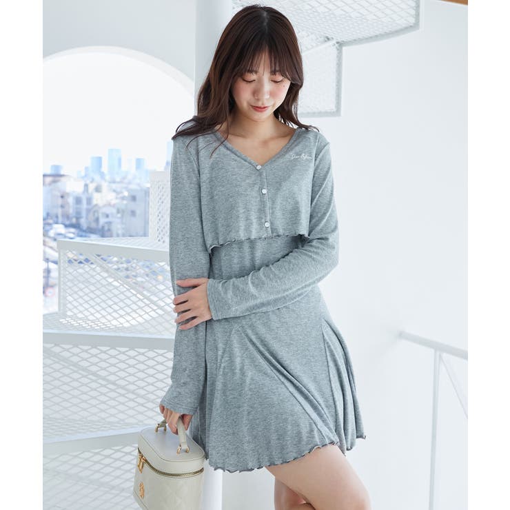 カーデセット肩リボンキャミワンピ | MAJESTIC LEGON  | 詳細画像13 