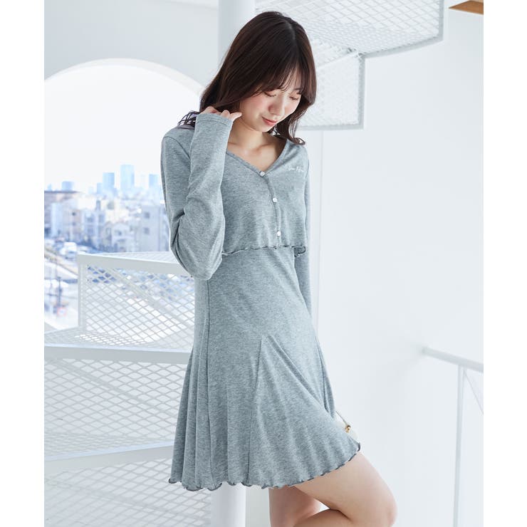 カーデセット肩リボンキャミワンピ | MAJESTIC LEGON  | 詳細画像14 