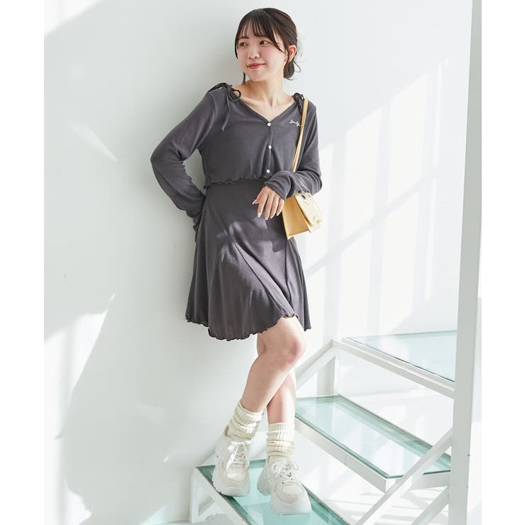 カーデセット肩リボンキャミワンピ | MAJESTIC LEGON  | 詳細画像17 