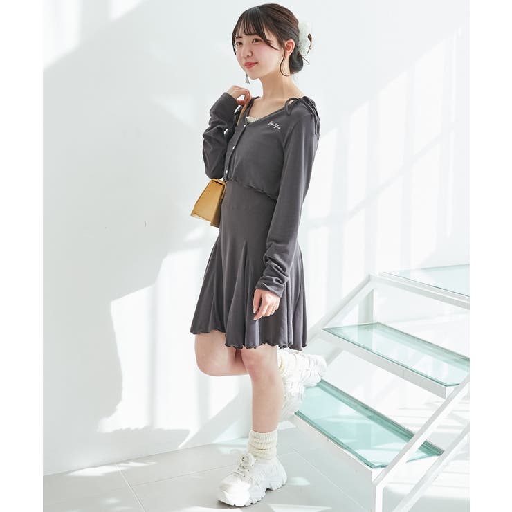 カーデセット肩リボンキャミワンピ | MAJESTIC LEGON  | 詳細画像18 