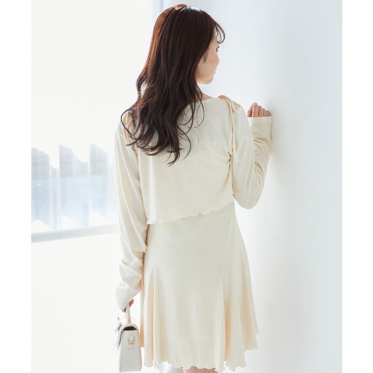 カーデセット肩リボンキャミワンピ | MAJESTIC LEGON  | 詳細画像7 