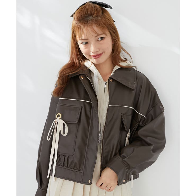 2wayリボンバイカラーブルゾン | MAJESTIC LEGON  | 詳細画像13 