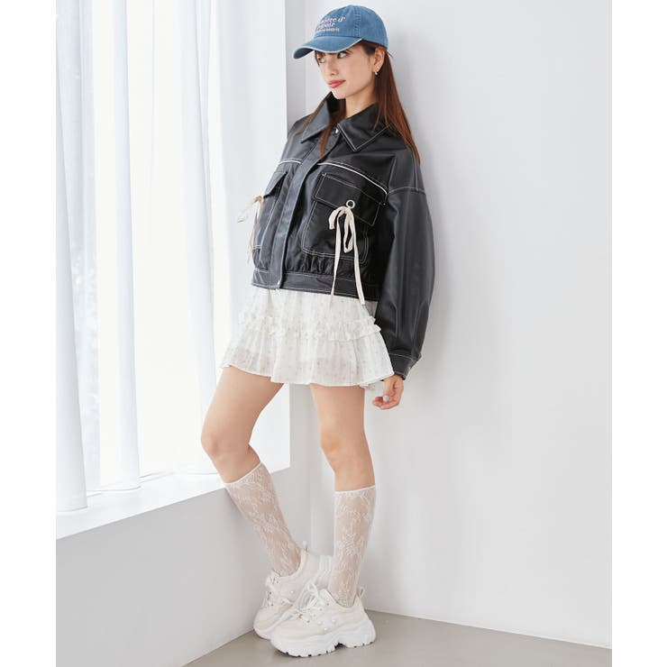 2wayリボンバイカラーブルゾン | MAJESTIC LEGON  | 詳細画像31 