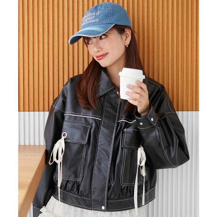 2wayリボンバイカラーブルゾン | MAJESTIC LEGON  | 詳細画像34 