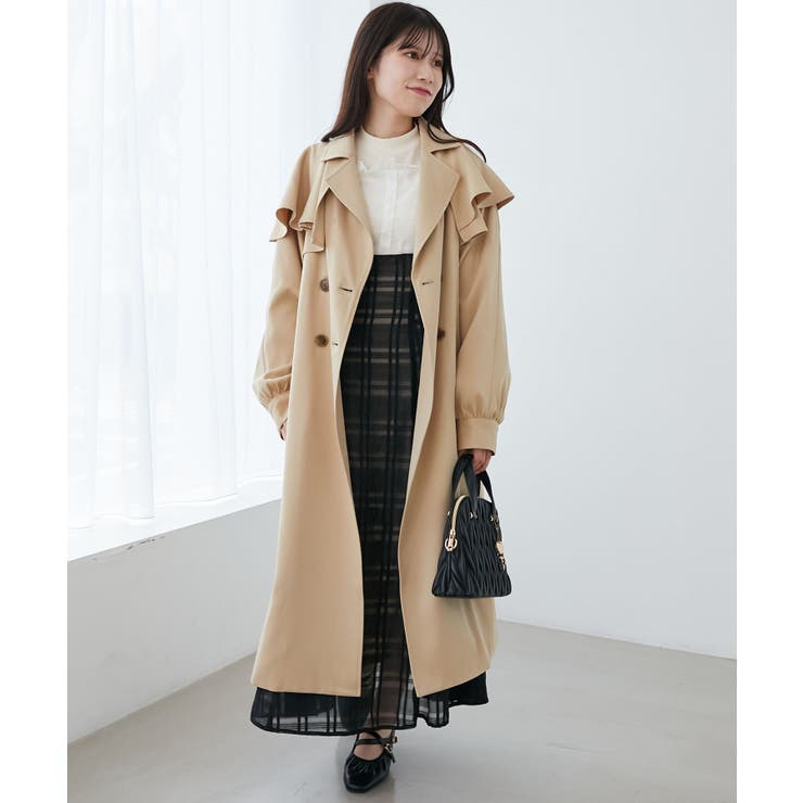 ドレープフリルトレンチコート | MAJESTIC LEGON  | 詳細画像11 