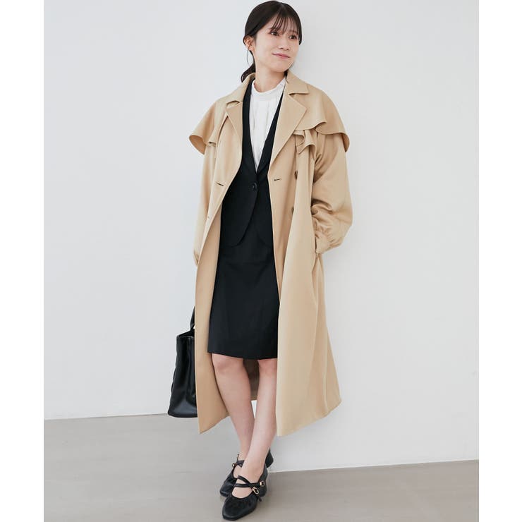 ドレープフリルトレンチコート | MAJESTIC LEGON  | 詳細画像14 