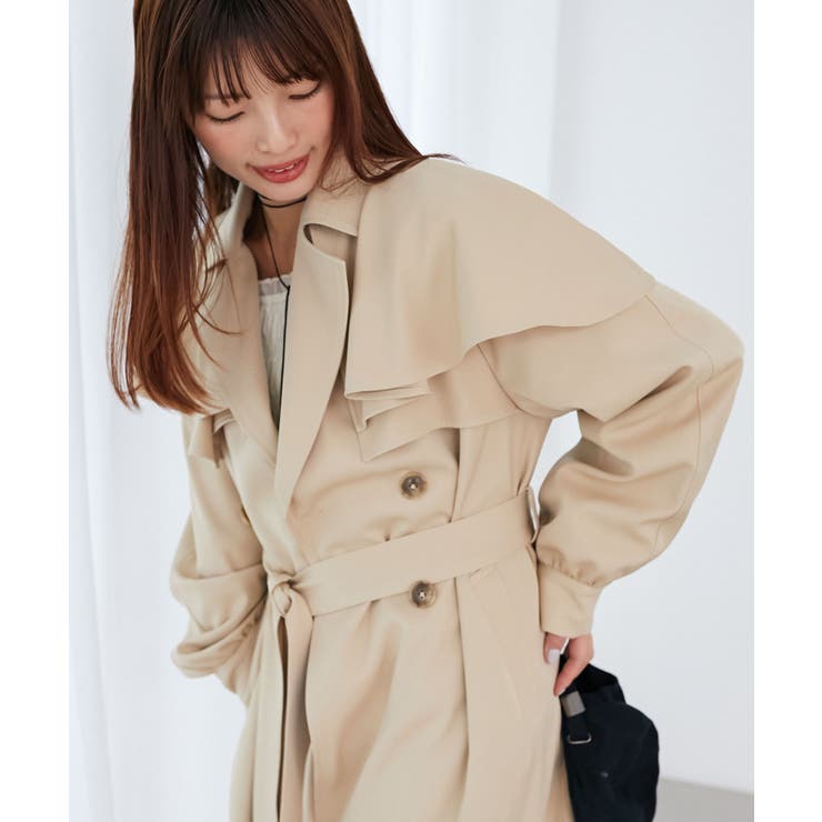 ドレープフリルトレンチコート | MAJESTIC LEGON  | 詳細画像19 