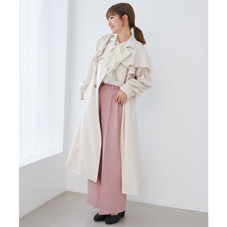 ドレープフリルトレンチコート | MAJESTIC LEGON  | 詳細画像2 