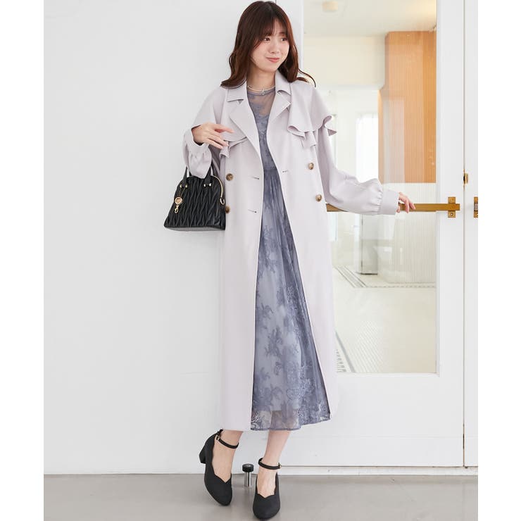 ドレープフリルトレンチコート | MAJESTIC LEGON  | 詳細画像21 