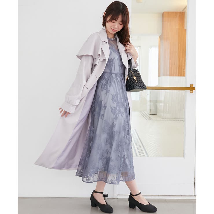 ドレープフリルトレンチコート | MAJESTIC LEGON  | 詳細画像22 