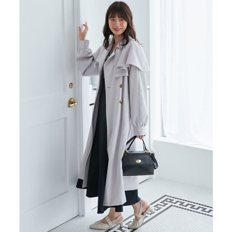 ドレープフリルトレンチコート | MAJESTIC LEGON  | 詳細画像24 