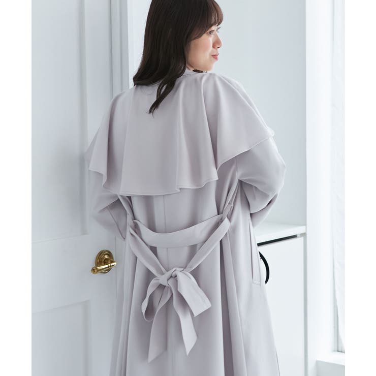 ドレープフリルトレンチコート | MAJESTIC LEGON  | 詳細画像27 