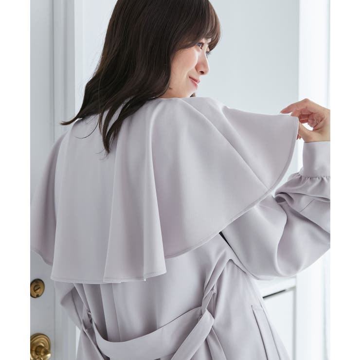 ドレープフリルトレンチコート | MAJESTIC LEGON  | 詳細画像28 