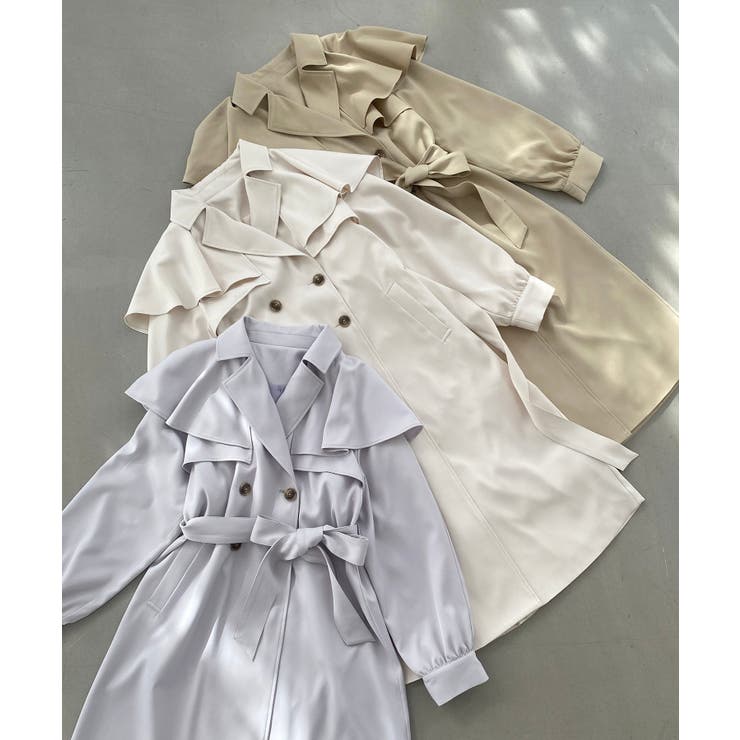 ドレープフリルトレンチコート | MAJESTIC LEGON  | 詳細画像30 